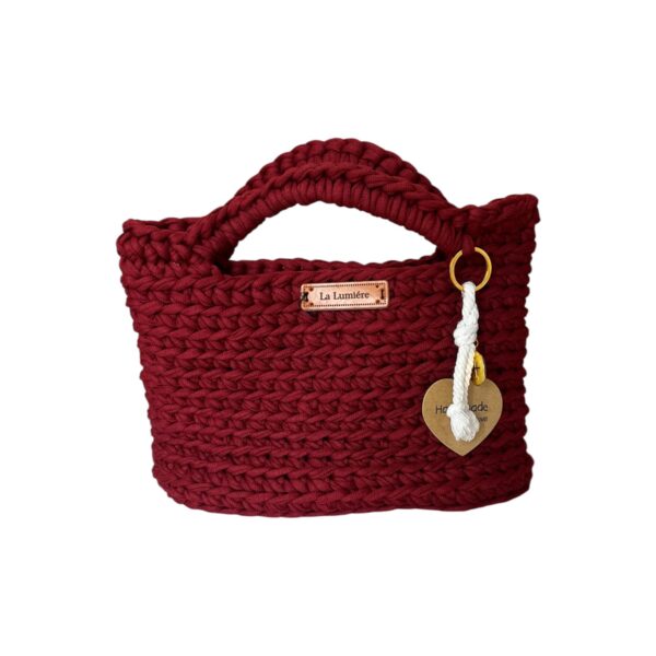 Μπορντό Τσάντα Μακό