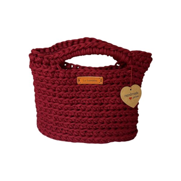 Μπορντό Τσάντα Μακό