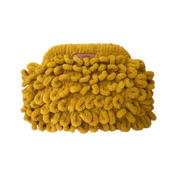 Μουσταρδί Τσάντα Puffy