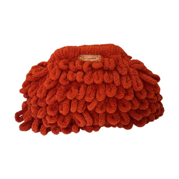 Σκούρη Πορτοκαλί Τσάντα Puffy