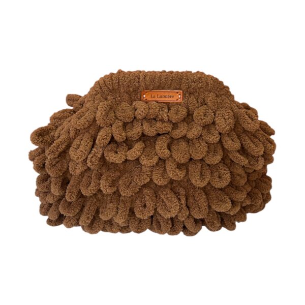 Σκούρη Καφέ Τσάντα Puffy