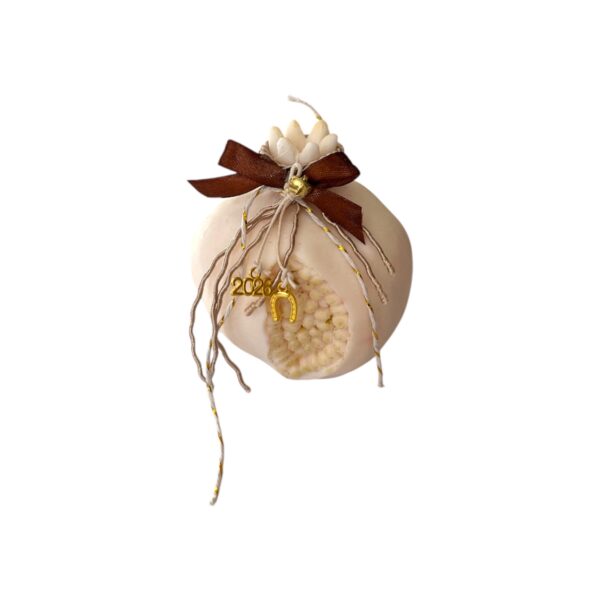 Κερί Στρόγγυλο Ρόδι Γούρι