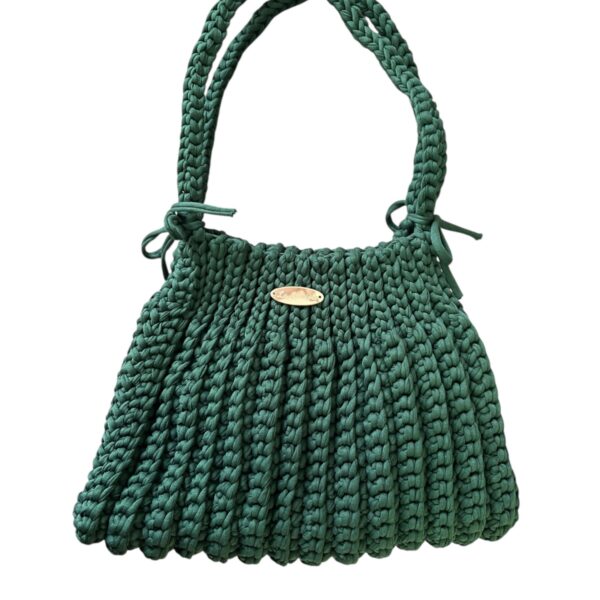 Σκούρη Πράσινη Τσάντα Μακό